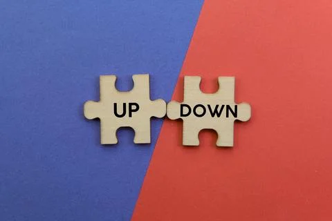 Up or Down Puzzle Decision 写真素材