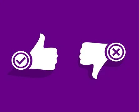 LIKE OR NO 1 Stock Illustration