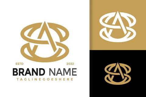 SA Initial Handwriting and Signature Logo Design