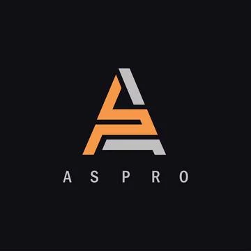 A or SA letter triangle icon vector concept design template Illustration