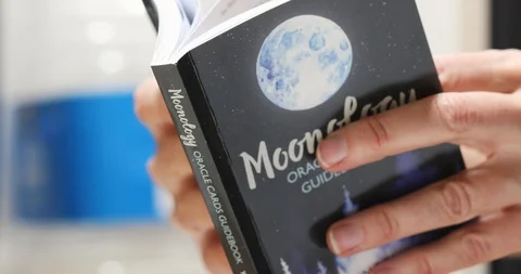 Oracle Card Guidebook Stock Footage 123813296