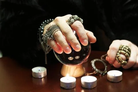 Oracle guessing future Stock Photos