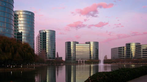 Oracle Headquarters, Silicon Valley, Timelapse Stock Footage 35171387