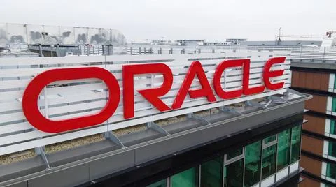 Oracle office, Bucharest, Romania Stock Photos