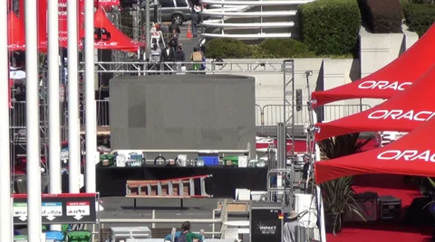 Oracle Openworld 2013 high tech industry event Stock Footage 31212614