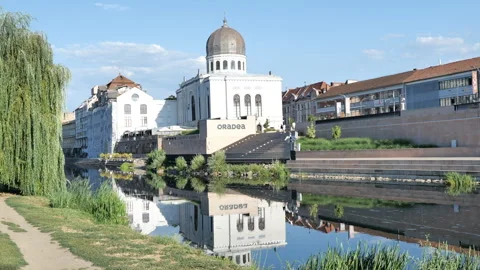 Oradea city in Romania Stock Footage 342392814