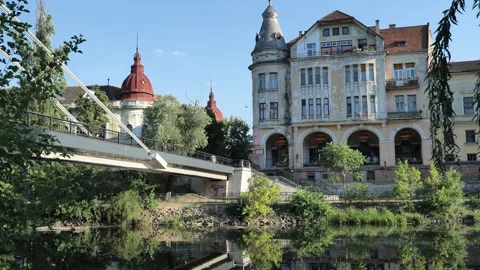 Oradea city in Romania Stock Footage 342392857