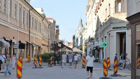 Oradea city in Romania Video stock 342394486
