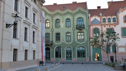 Oradea city in Romania Stock Footage 342394824