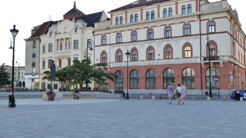 Oradea city in Romania Stock Footage 342395281