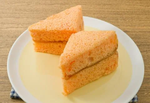 Orage Chiffon Cake Stock Photos