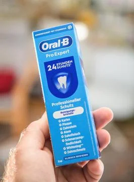 Oral-B Pro-Expert Toothpaste Box Stock Photos