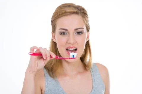 Oral care example Foto stock