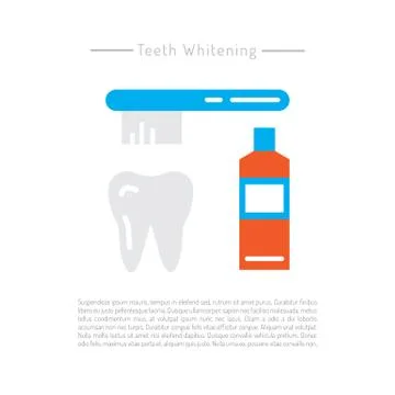 The oral hygiene Stock Illustration