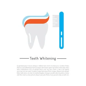 The oral hygiene Stock Illustration
