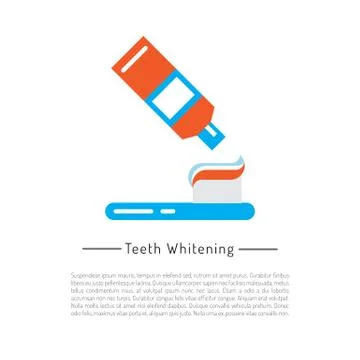 The oral hygiene Illustrazione stock