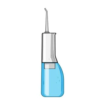 Oral irrigator device cleansing teeth and gums Stock Illustration