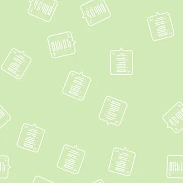 Oral report line seamless pattern Stock Illustration