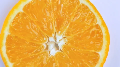 Orance slices Closeup Stock Footage 106821725