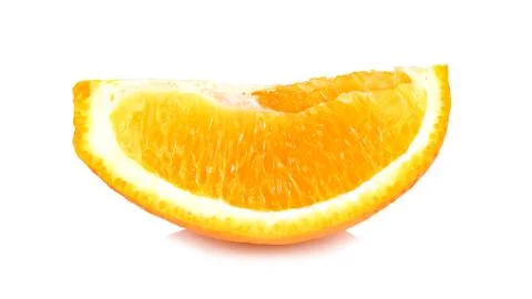 Orang fruit slice isolate on white Stock Photos