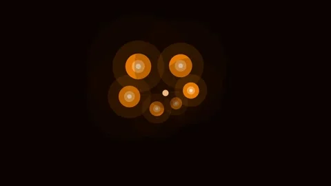 Orang Orbs Dance Formation Move Background Loop Stock Footage 342608495