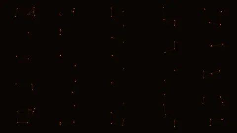Orang Particle Network Dot Cluster Minimal Loop Stockbeeldmateriaal 342611978