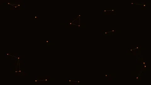 Orang Particle Network Sparse Calm Network Loop 動画素材 342612108