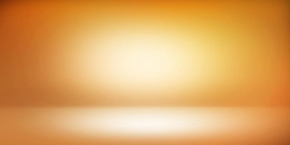 Orange 3D Rendered Empty Room Illustration Background イラスト素材