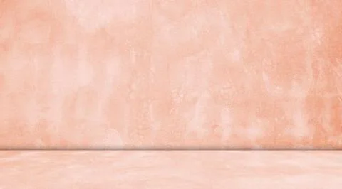 Orange 3d Table Studio Empty Interior Background WallWall paper Summer Stock Photos