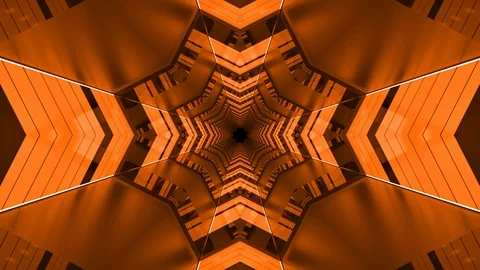 Orange 4K resolution loopable technological background tunnel Stock-Footage 107849851