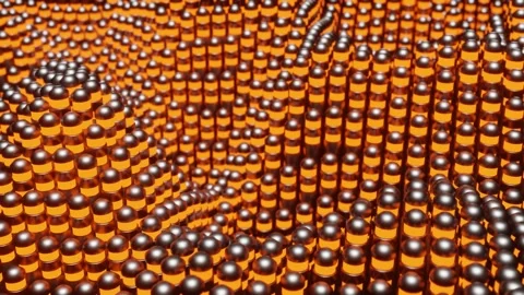 Orange Abstract Animation Stock Footage 158399704