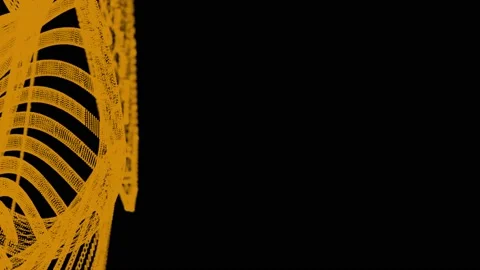 A Orange abstract animation for a title sequence Stock Footage 155221380