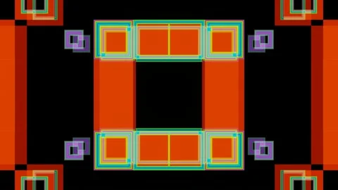 Orange abstract animation for visualizations Stock Footage 172505974