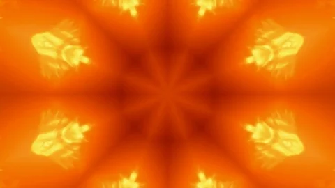 Orange Abstract background animation for your projects. Colorful kaleidoscope. Stock Footage 74614300