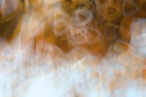 Orange abstract background blurred round objects Stock Illustration
