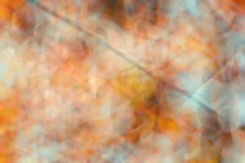 Orange abstract background blurred round objects Stock Photos