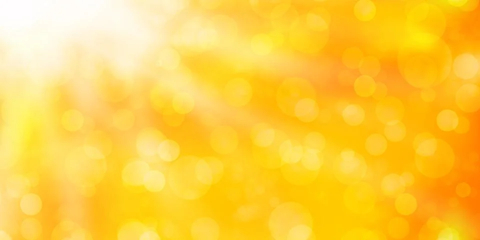 Orange abstract background with bokeh. Vector illustration Stock Illustration