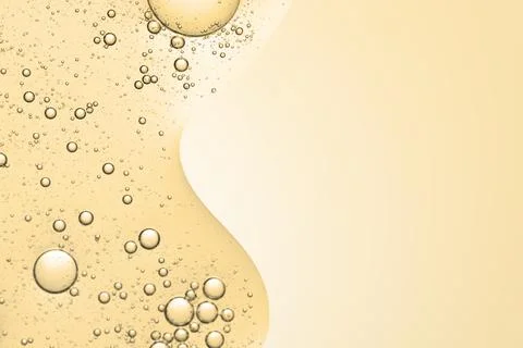 Orange abstract background oil bubble in water wallpaper Stock Illustration