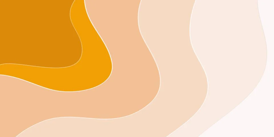 Orange abstract background with shapes Stock Illustration