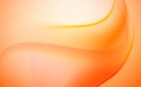 Orange abstract background vector with smooth wave . Soft orange gradient wav Stock Illustration