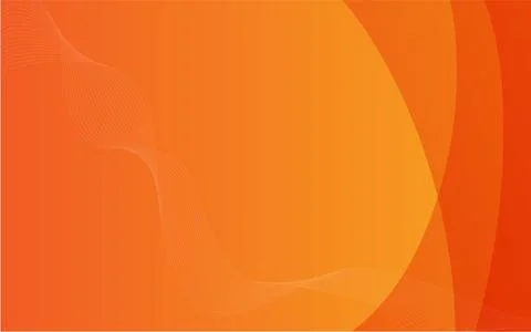 Orange abstract background with wavy lines Stock Illustration