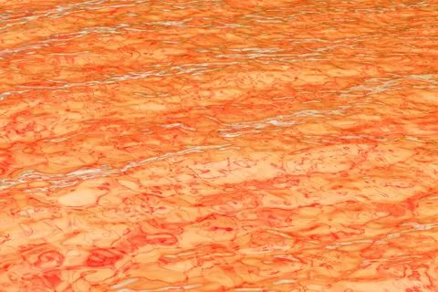 Orange abstract background of wavy water surface Stock Illustration