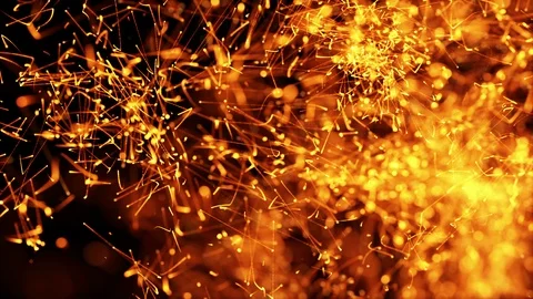 Orange abstract bokeh design Stock Footage 100526801