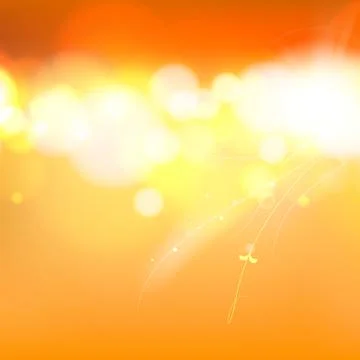 Orange abstract bokeh. Stock Illustration