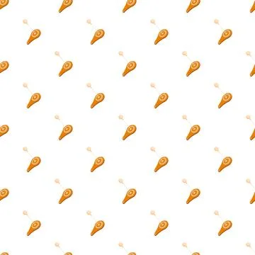 Orange abstract dart pattern on white background Illustrazione stock