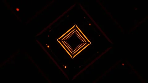 Orange Abstract Digital Pulse Spectrum Background VJ Loop in 4K 库存影片 341669177