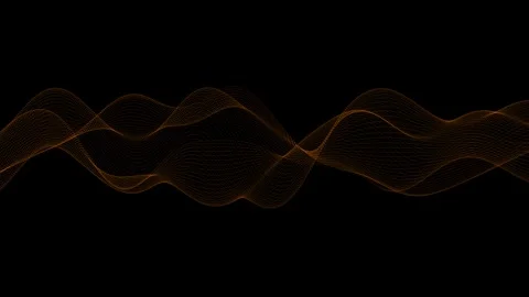 Orange abstract digital wave Stock Footage 292560729