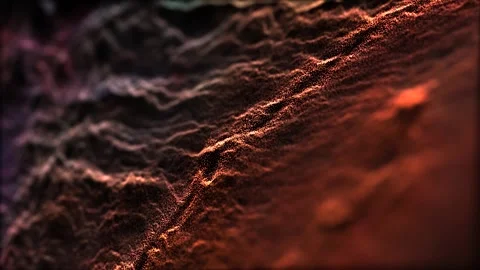 Orange abstract ethereal meditation loop background. 3D animation concept. Stock Footage 240626956