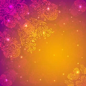 Orange abstract flower background. your presentation イラスト素材