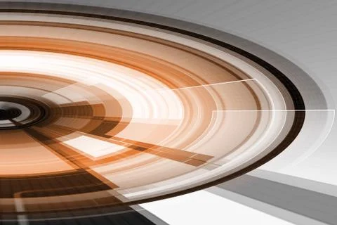 Orange Abstract Futuristic Background Stock Illustration